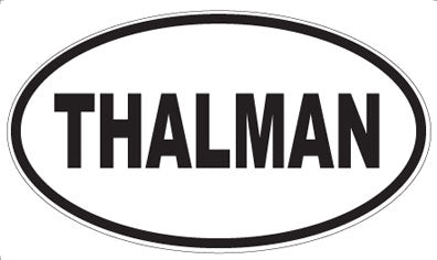 THALMAN - Oval Sticker