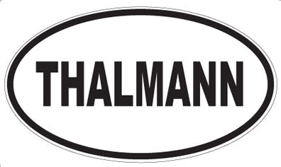 THALMANN - Oval Sticker