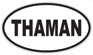 THAMAN - Oval Sticker