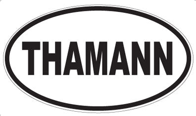 THAMANN - Oval Sticker