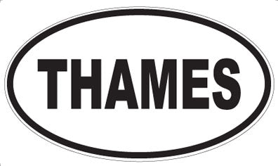 THAMES - Oval Sticker