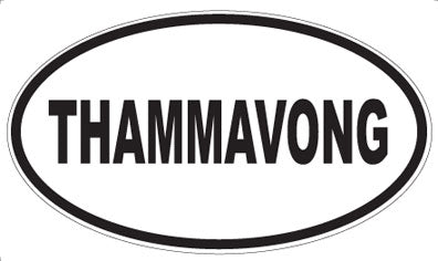 THAMMAVONG - Oval Sticker
