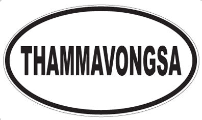 THAMMAVONGSA - Oval Sticker