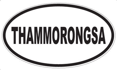 THAMMORONGSA - Oval Sticker