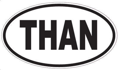 THAN - Oval Sticker