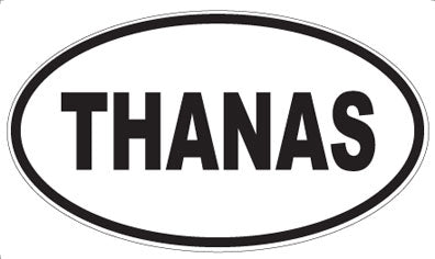 THANAS - Oval Sticker