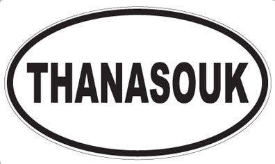 THANASOUK - Oval Sticker