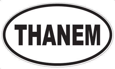 THANEM - Oval Sticker