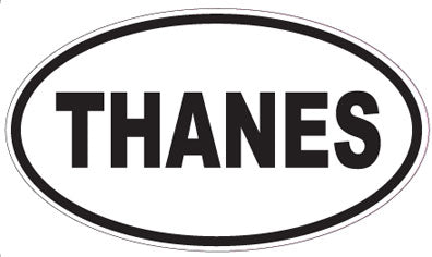 THANES - Oval Sticker