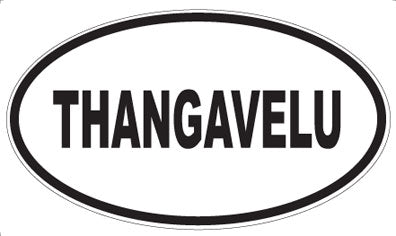 THANGAVELU - Oval Sticker