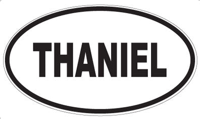 THANIEL - Oval Sticker