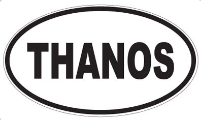 THANOS - Oval Sticker