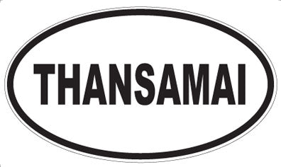 THANSAMAI - Oval Sticker