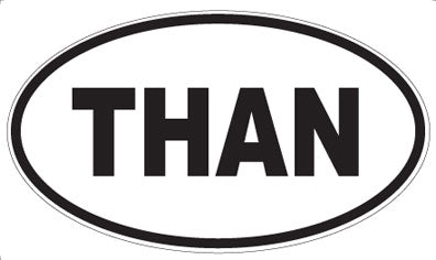 THAN - Oval Magnet