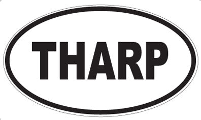 THARP - Oval Sticker