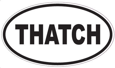 THATCH - Oval Sticker
