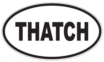 THATCH - Oval Magnet