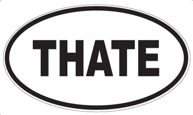THATE - Oval Sticker