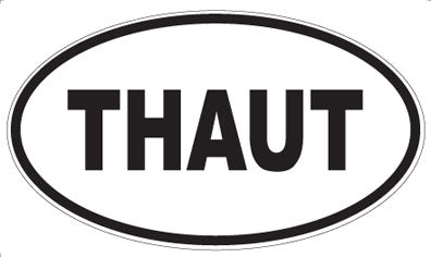 THAUT - Oval Sticker