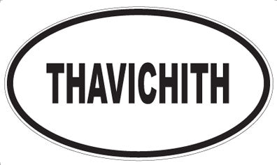 THAVICHITH - Oval Sticker