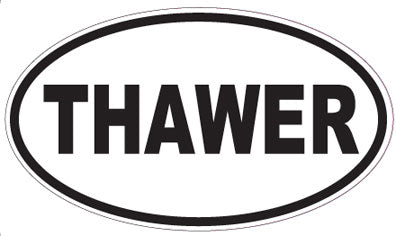 THAWER - Oval Sticker