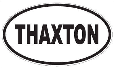 THAXTON - Oval Sticker