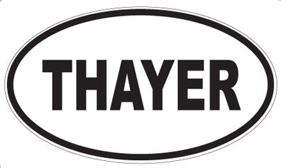 THAYER - Oval Sticker