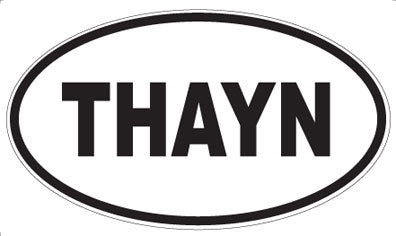 THAYN - Oval Sticker