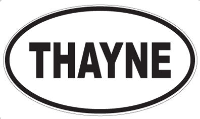 THAYNE - Oval Sticker