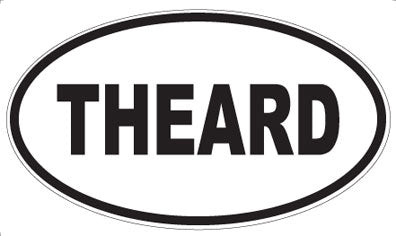 THEARD - Oval Sticker