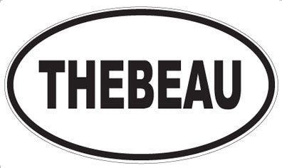 THEBEAU - Oval Sticker