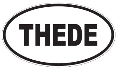THEDE - Oval Sticker
