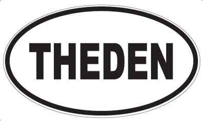 THEDEN - Oval Sticker