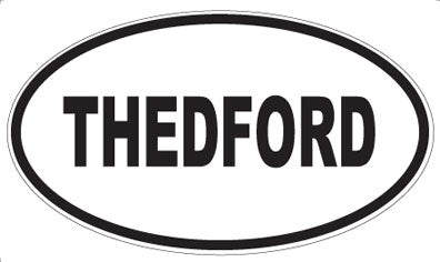 THEDFORD - Oval Sticker
