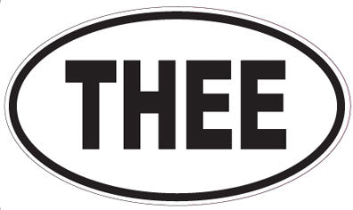 THEE - Oval Sticker