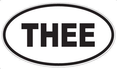 THEE - Oval Magnet