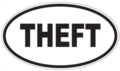 THEFT - Oval Magnet