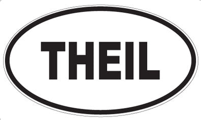 THEIL - Oval Sticker