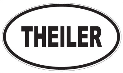 THEILER - Oval Sticker