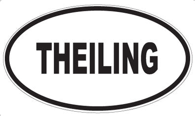 THEILING - Oval Sticker
