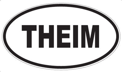THEIM - Oval Sticker