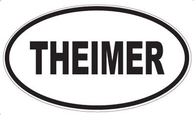THEIMER - Oval Sticker