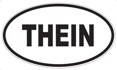 THEIN - Oval Sticker