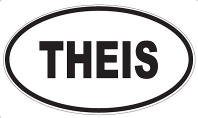 THEIS - Oval Sticker