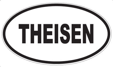 THEISEN - Oval Sticker