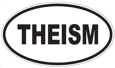 THEISM - Oval Sticker