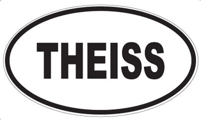 THEISS - Oval Sticker