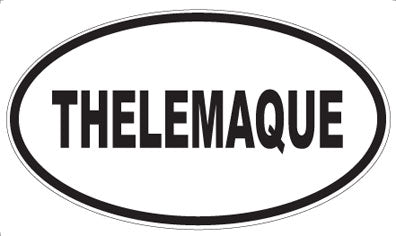 THELEMAQUE - Oval Sticker