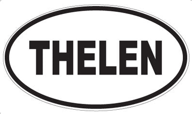 THELEN - Oval Sticker