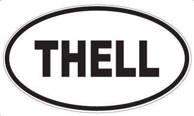 THELL - Oval Sticker